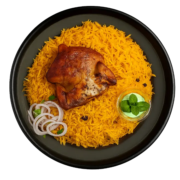 Whole Grilled Chicken with Rice