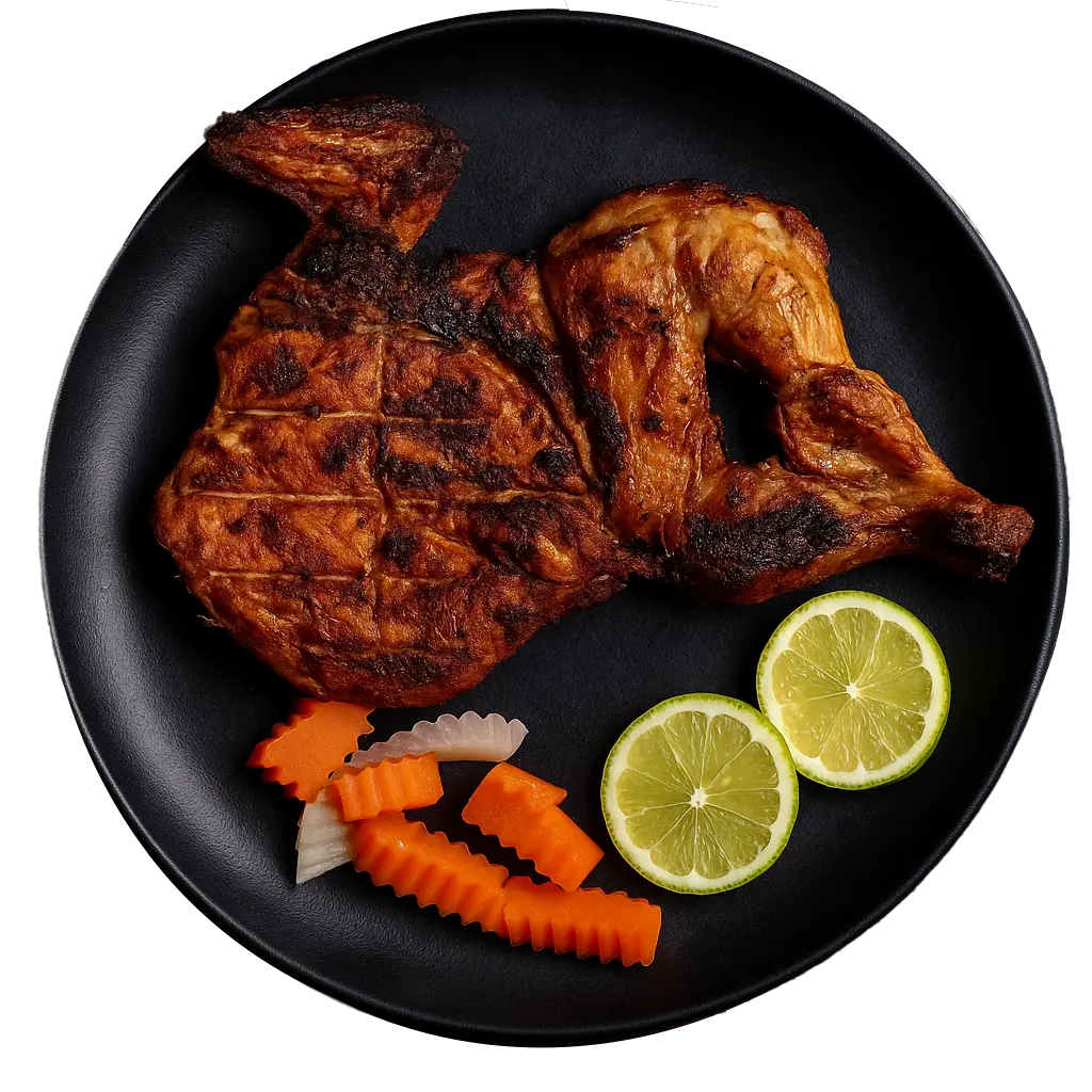 Half Charcoal Chicken Plain