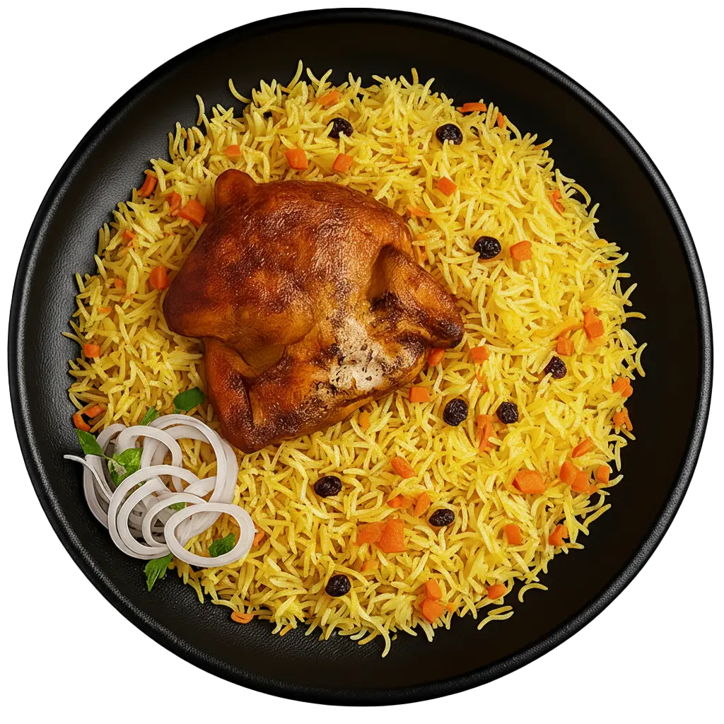 [001] Whole Grilled Chicken with Rice