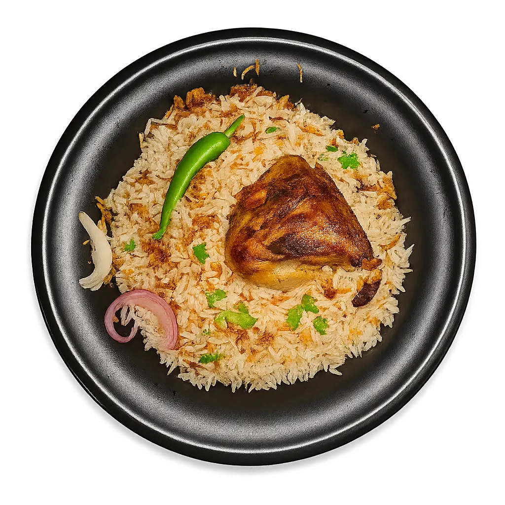 [003] Quarter Grilled Chicken with Rice